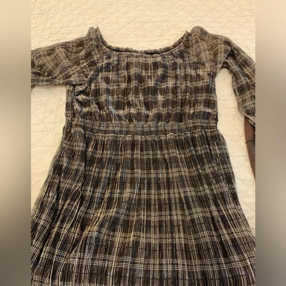 1X shimmery sparkly holiday dress plus size - Picture 1 of 14